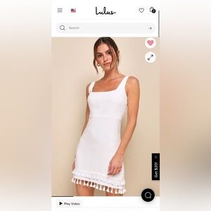 Lulu's Chic White Mini Dress